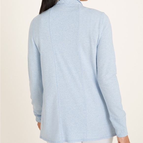 Chicos Zynergy Blue Top Size 2 US 12/14 - Picture 2 of 6